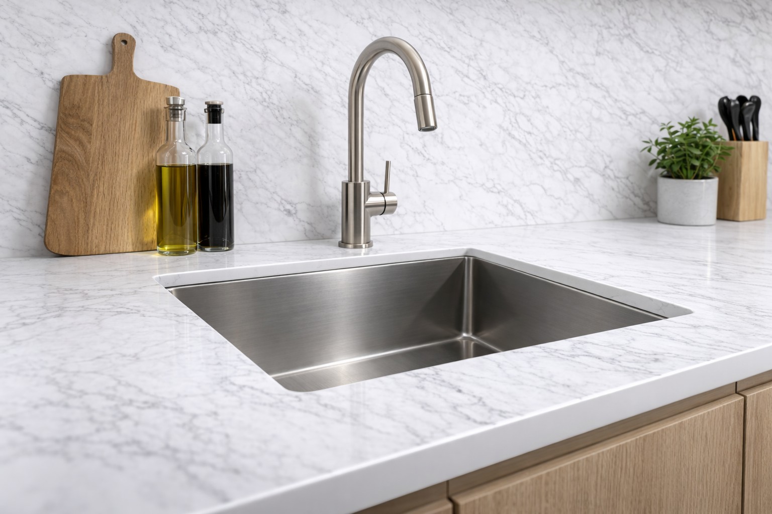 Réalisation n°2 du plan de travail Salina en Ceramique Dekton