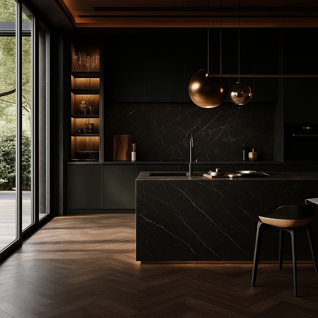 Réalisation n°1 du plan de travail Somnia en Ceramique Dekton
