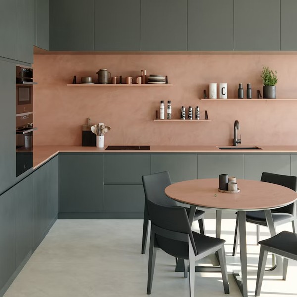 Réalisation n°1 du plan de travail Umber en Ceramique Dekton