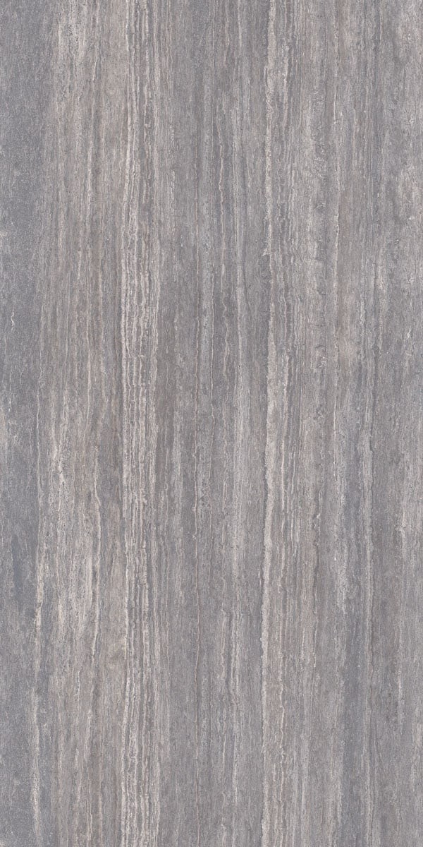 Épaisseur et finition de tranche du coloris Travertino Grey en Ceramique Infinity