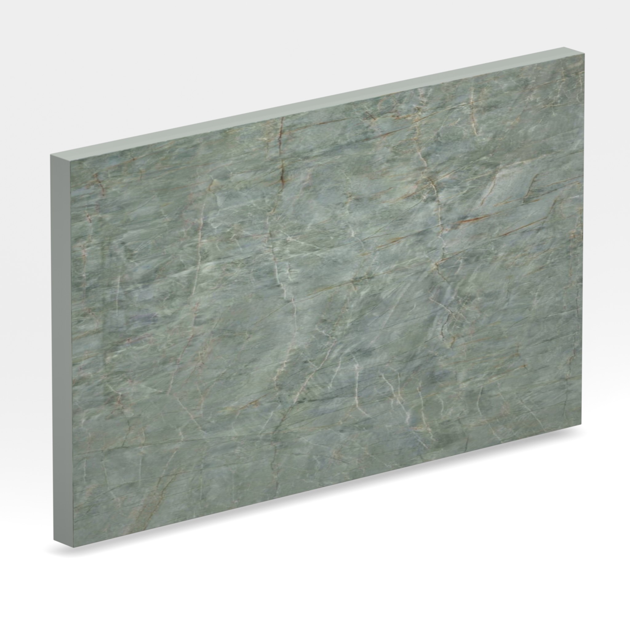 Rendu 3D de la tranche du coloris Emeraude Green en Ceramique Mstone