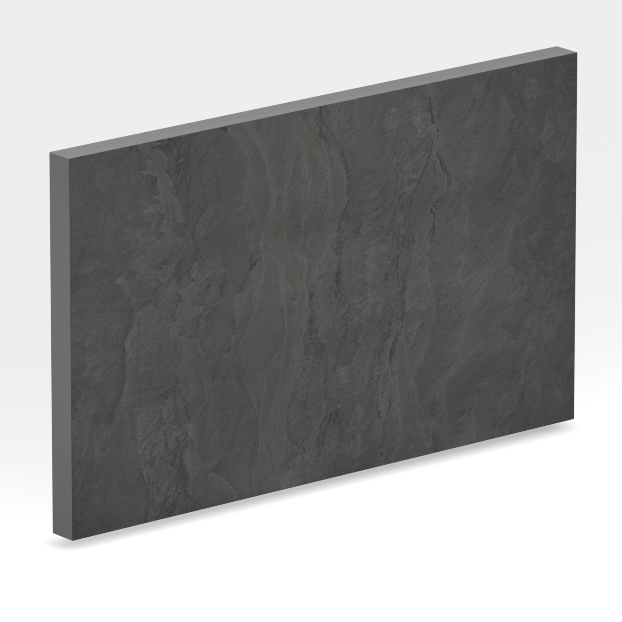 Rendu 3D de la tranche du coloris Aspen Grey en Ceramique Neolith The Size