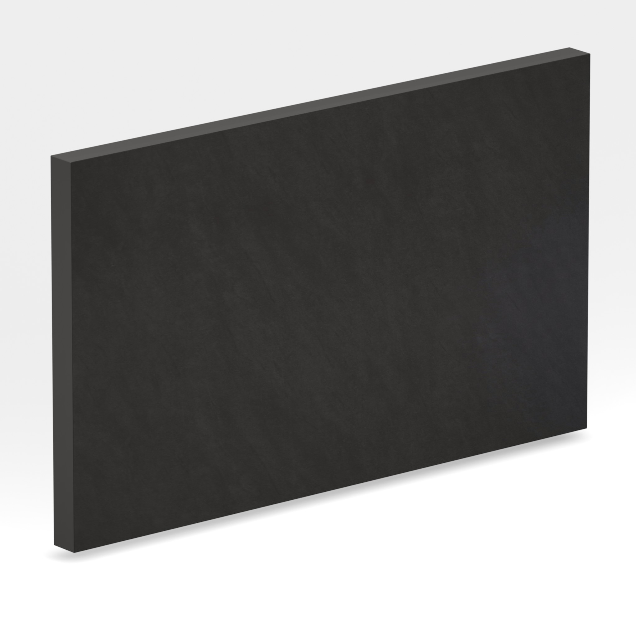 Rendu 3D de la tranche du coloris Basalt Black en Ceramique Neolith The Size