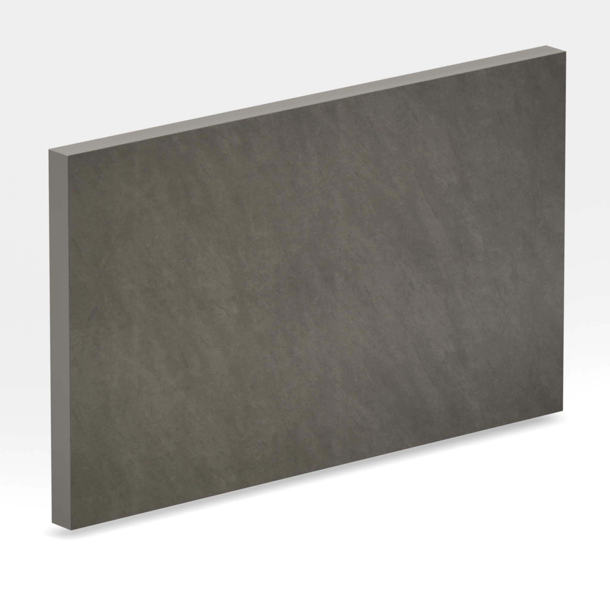 Rendu 3D de la tranche du coloris Basalt Grey en Ceramique Neolith The Size
