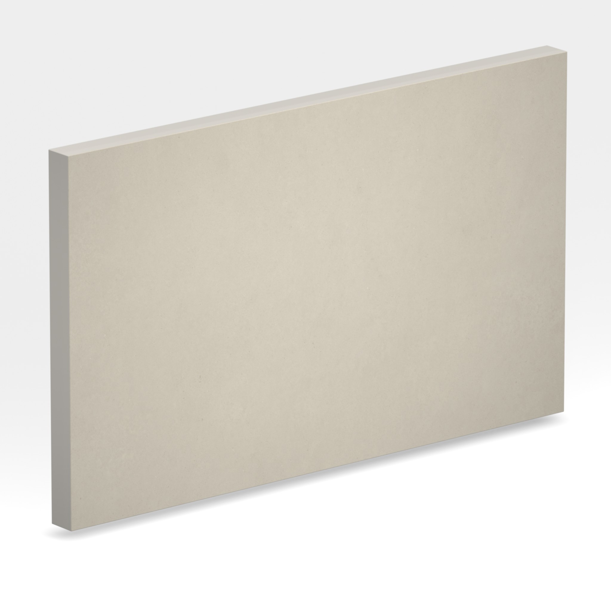 Rendu 3D de la tranche du coloris Crème en Ceramique Neolith The Size