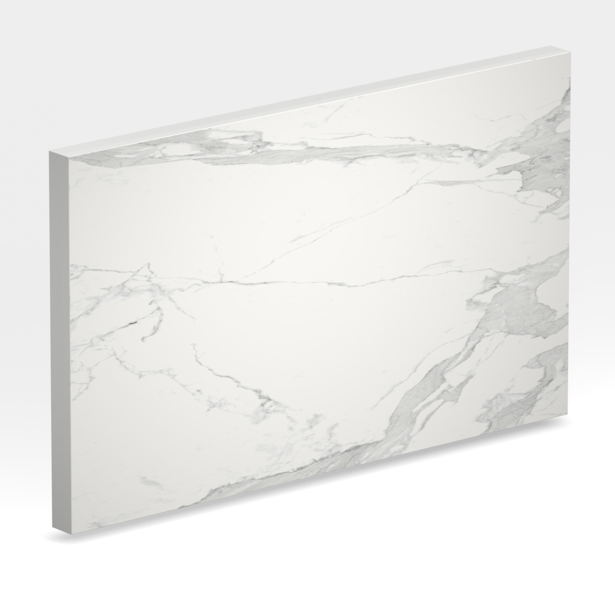 Rendu 3D de la tranche du coloris Estatuario en Ceramique Neolith The Size