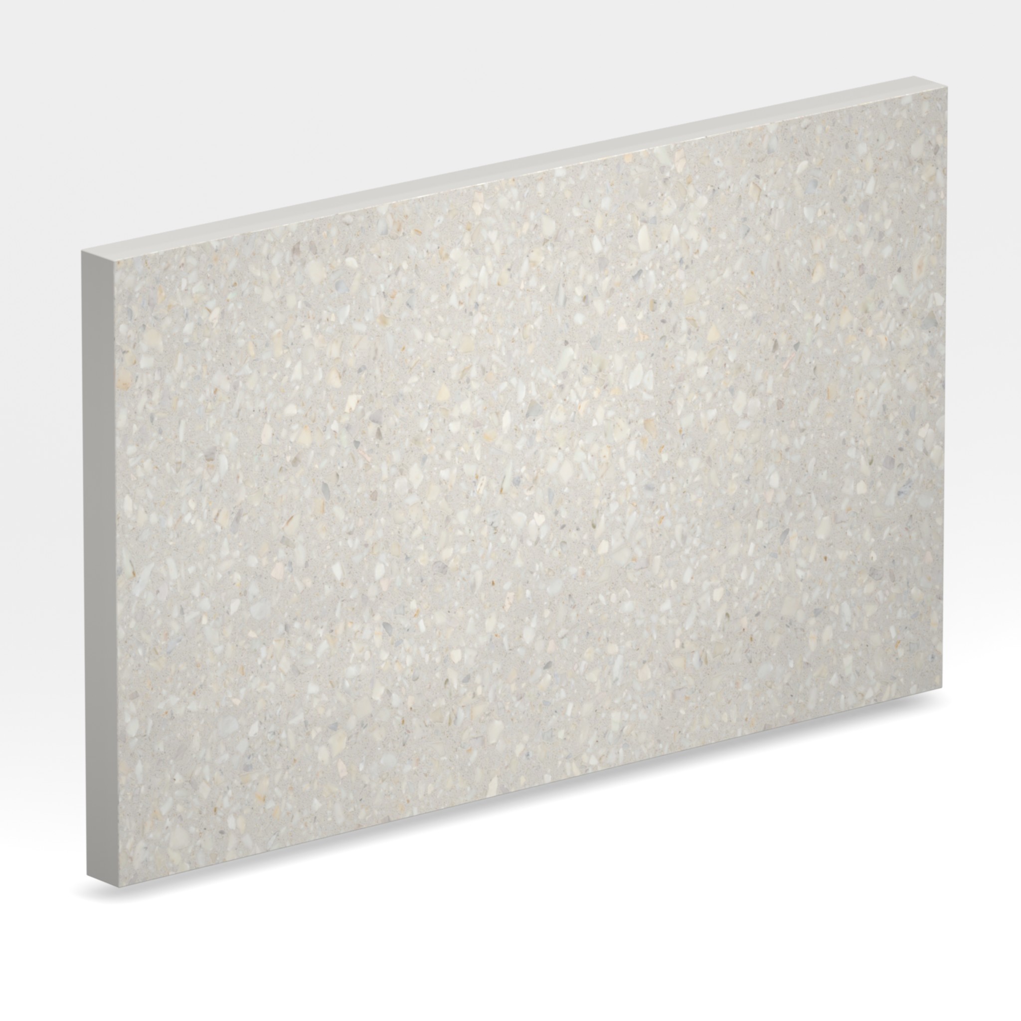Rendu 3D de la tranche du coloris Retrostone en Ceramique Neolith The Size