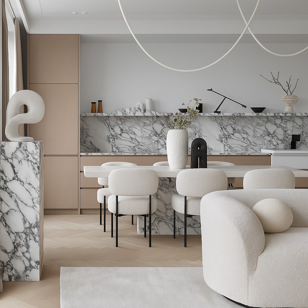 Réalisation n°3 du plan de travail Arabesque en Ceramique Neolith The Size
