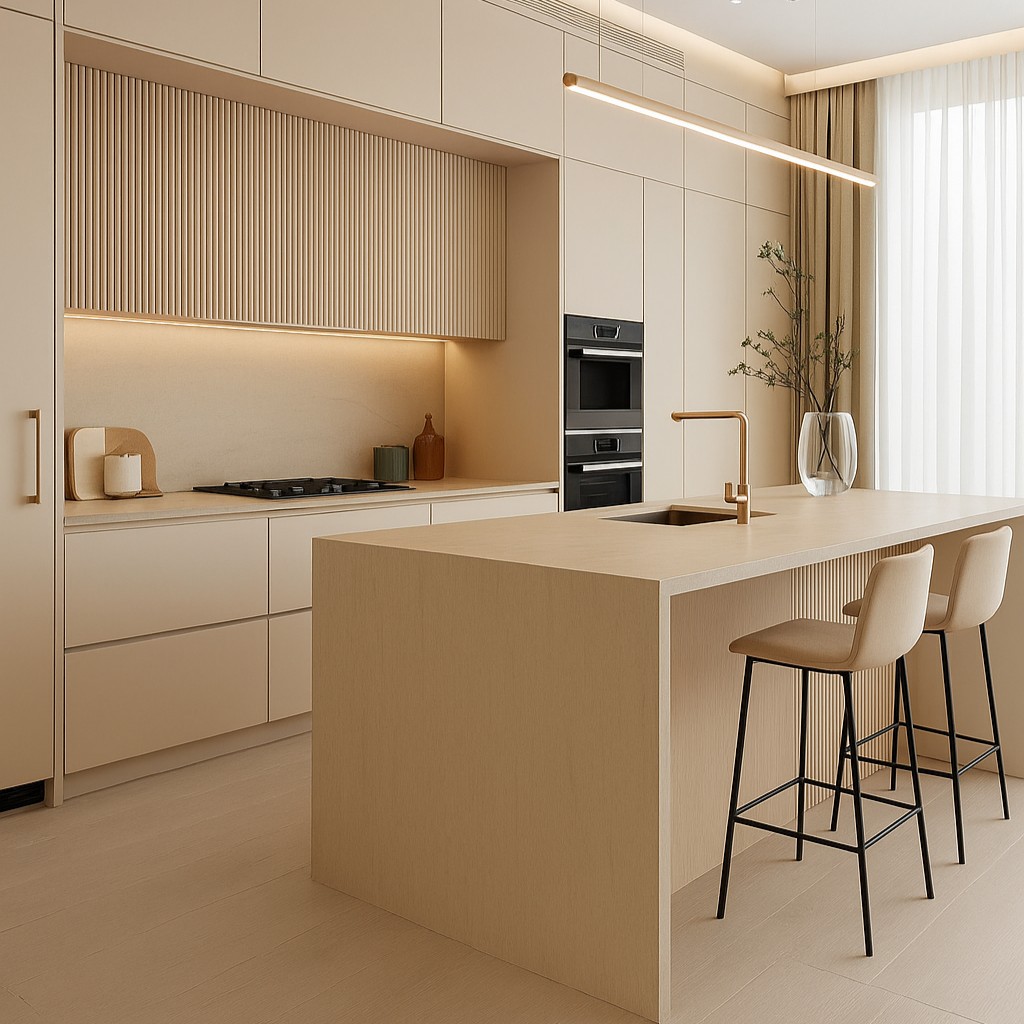 Réalisation n°1 du plan de travail Arena en Ceramique Neolith The Size