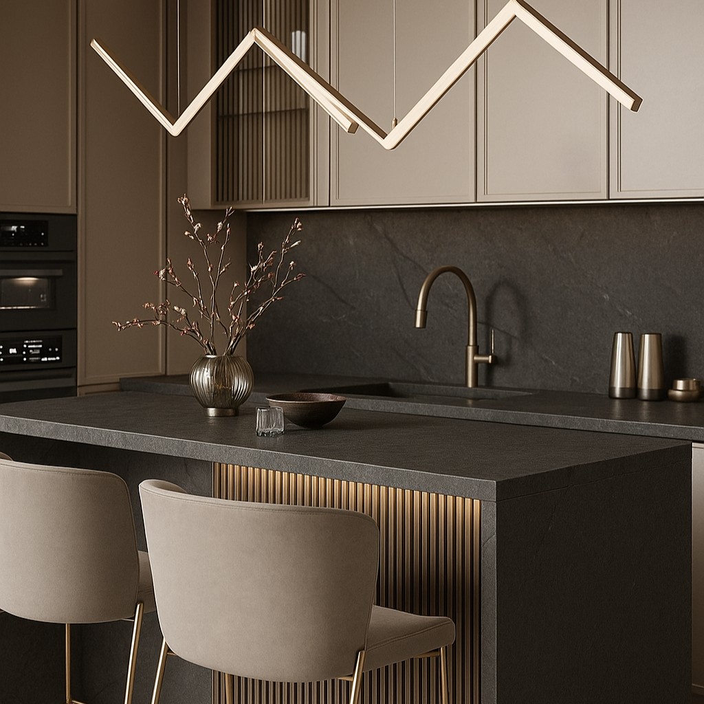 Réalisation n°2 du plan de travail Aspen Grey en Ceramique Neolith The Size