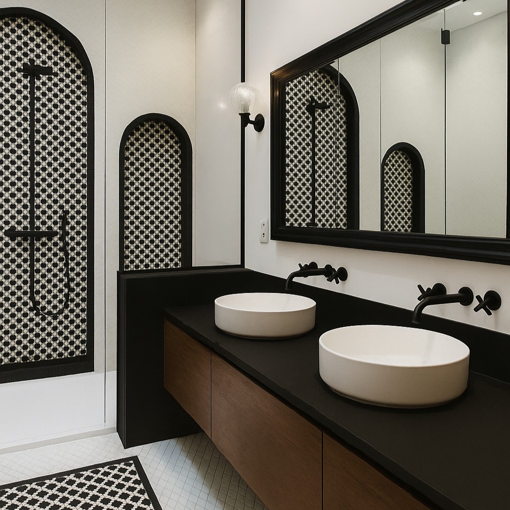 Réalisation n°2 du plan de travail Basalt Black en Ceramique Neolith The Size
