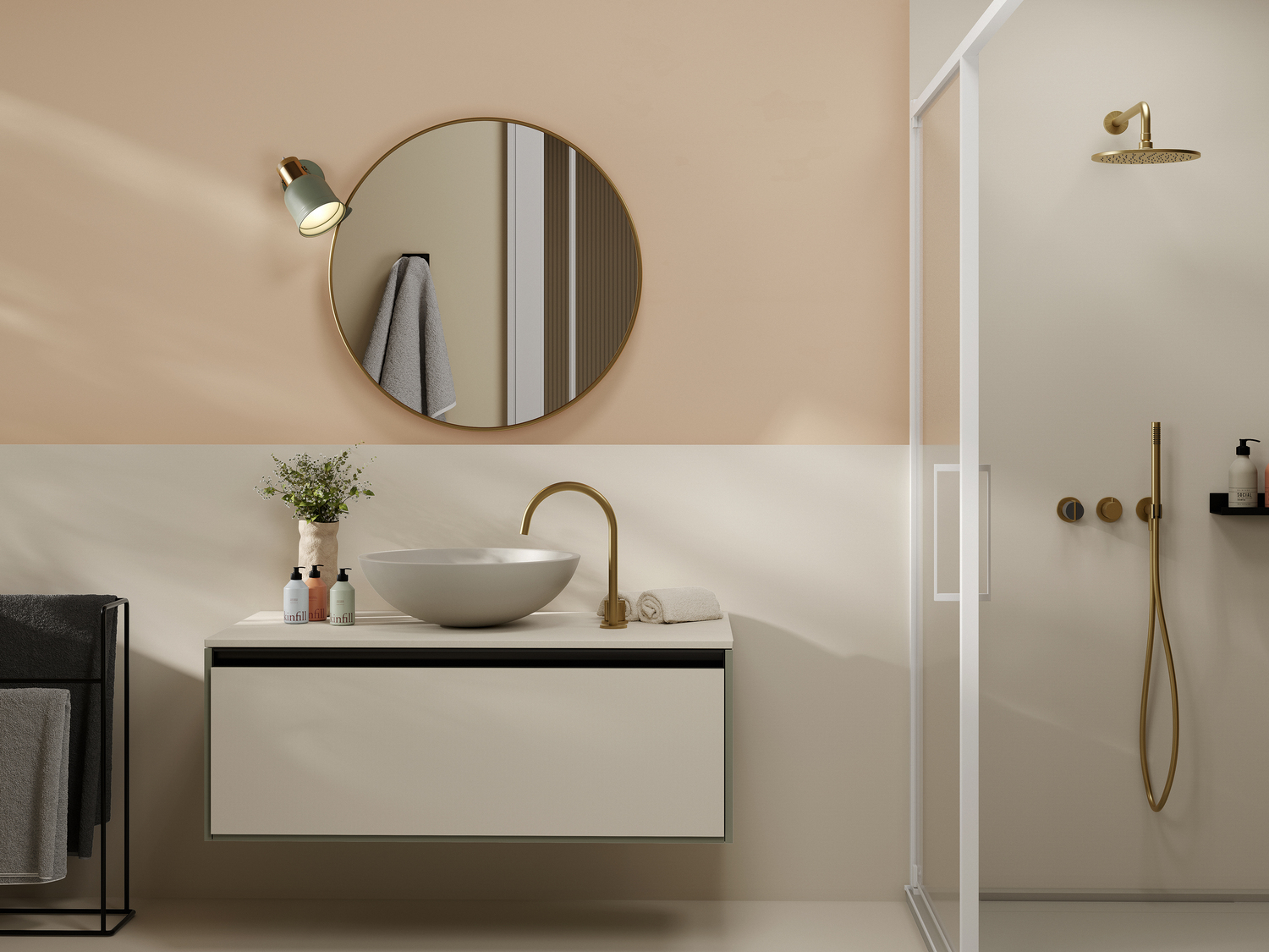 Réalisation n°4 du plan de travail Crème en Ceramique Neolith The Size