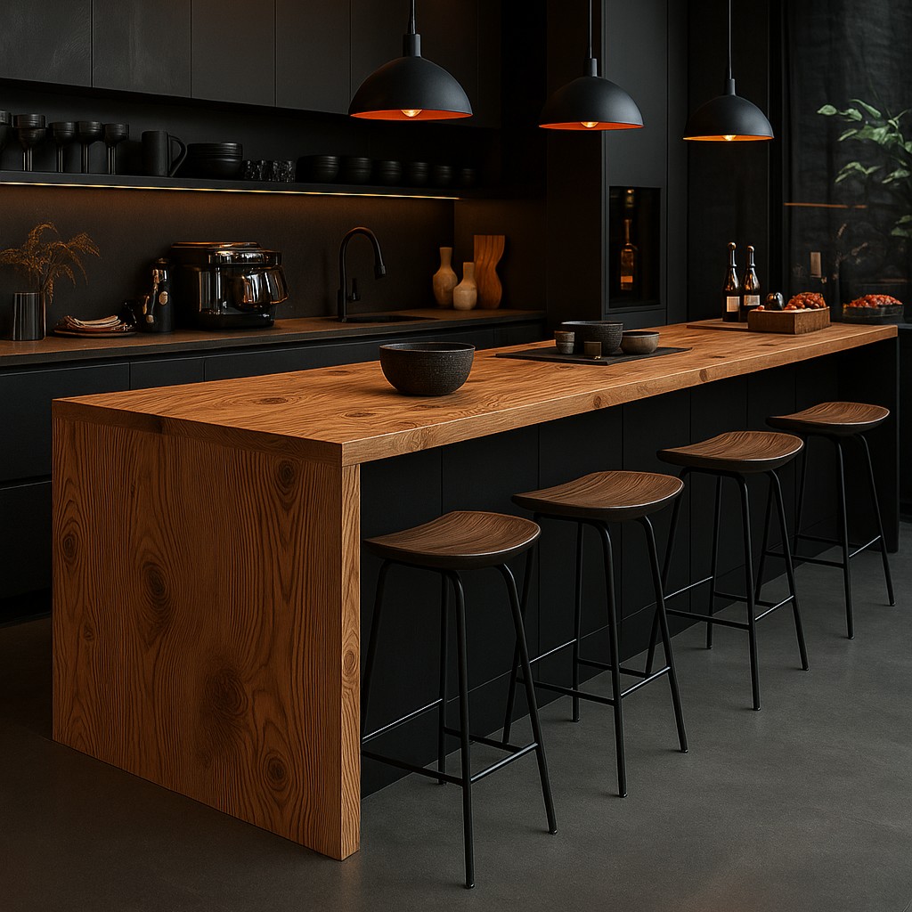 Réalisation n°2 du plan de travail La Boheme B01 en Ceramique Neolith The Size