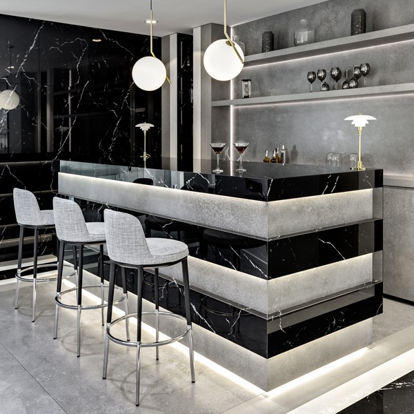 Réalisation n°1 du plan de travail New York NY en Ceramique Neolith The Size