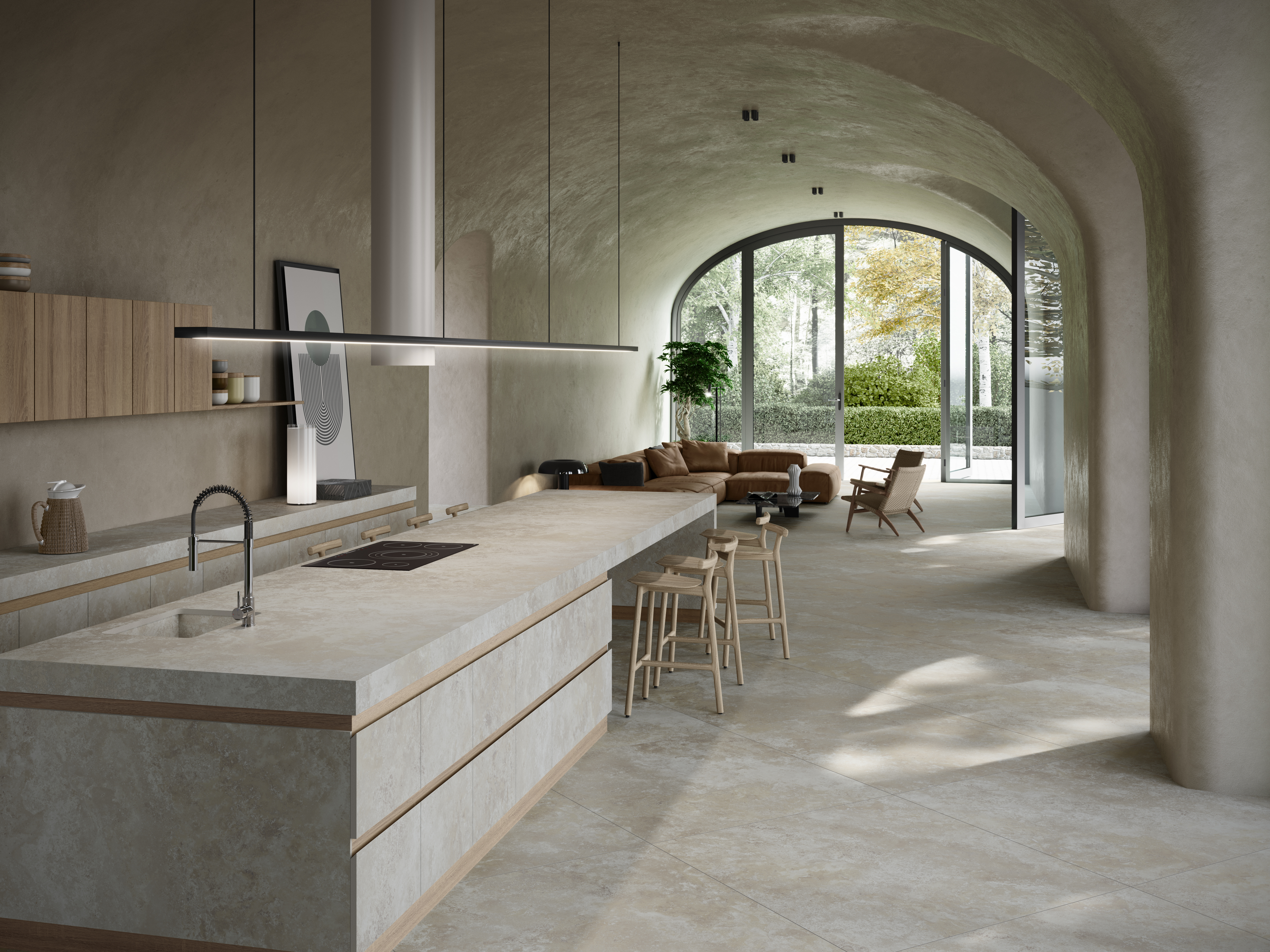 Réalisation n°2 du plan de travail Rapolano en Ceramique Neolith The Size
