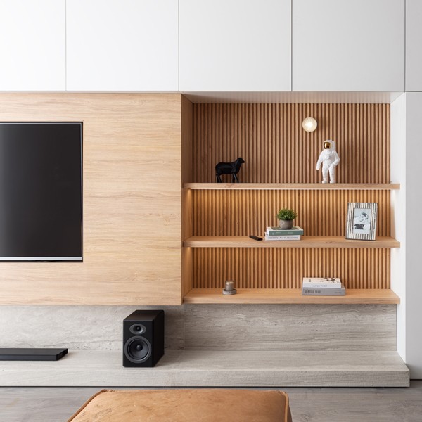 Réalisation n°4 du plan de travail Strata Argentum en Ceramique Neolith The Size