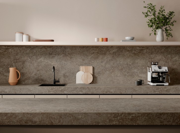 Réalisation n°1 du plan de travail Toscano en Ceramique Neolith The Size