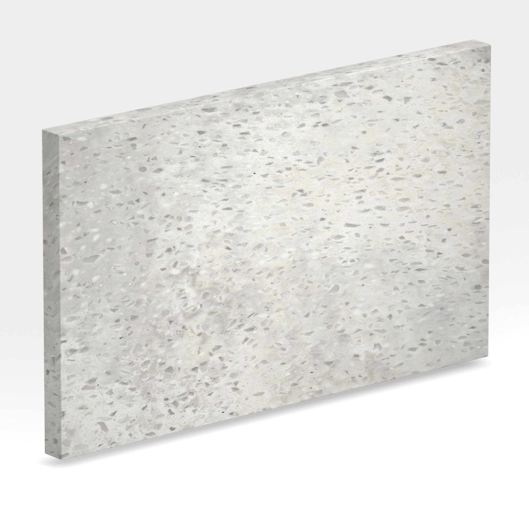 Rendu 3D de la tranche du coloris Arrowroot en Resine Corian