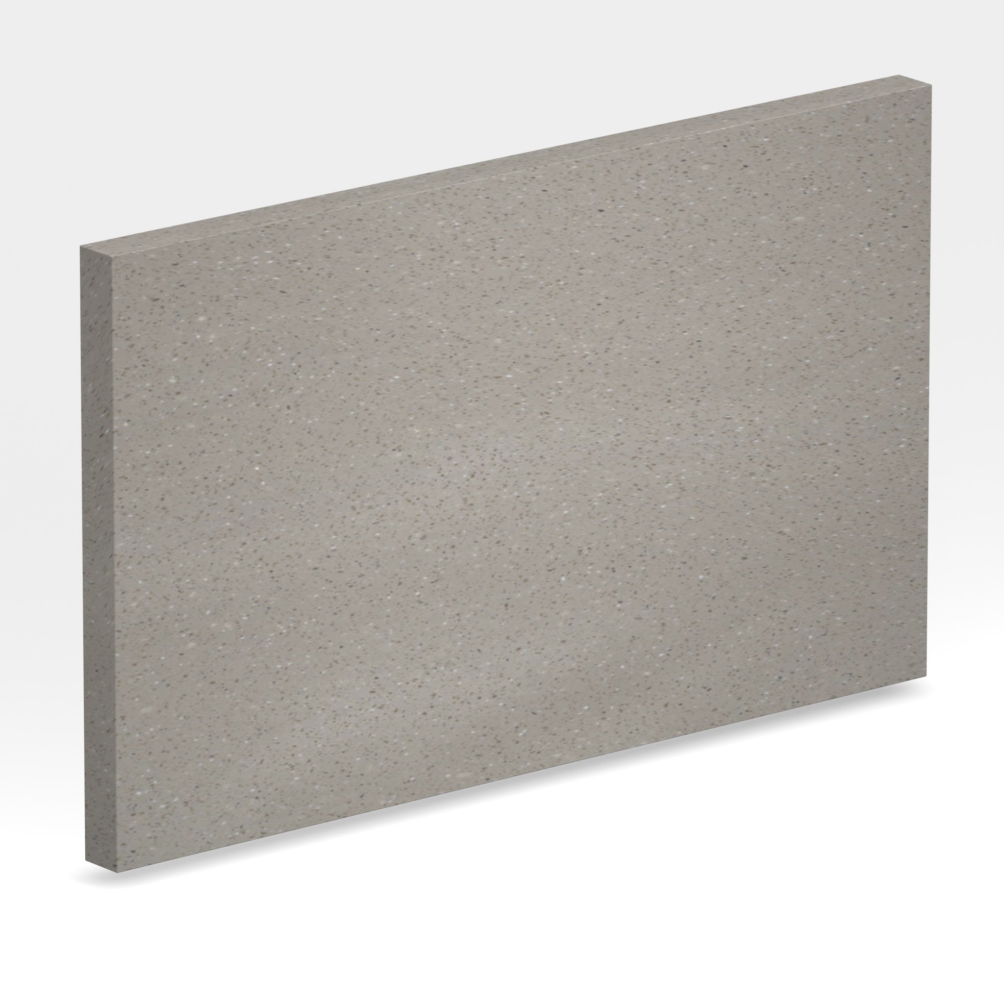 Rendu 3D de la tranche du coloris Artista Beige en Resine Corian