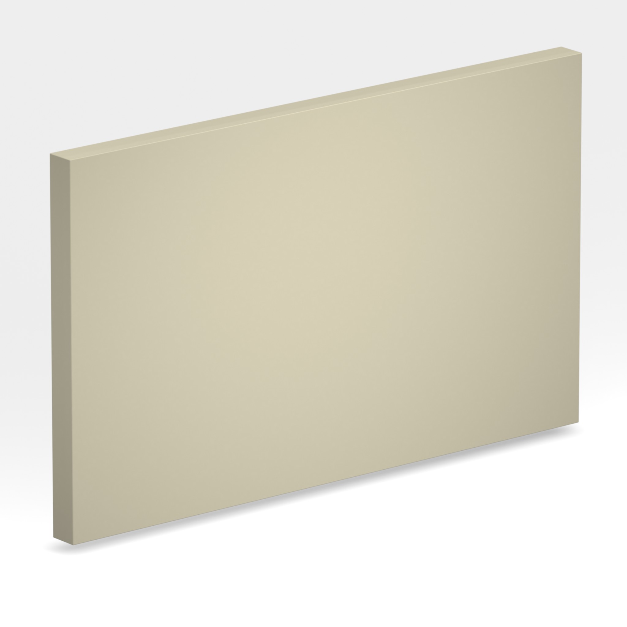 Rendu 3D de la tranche du coloris Bone en Resine Corian