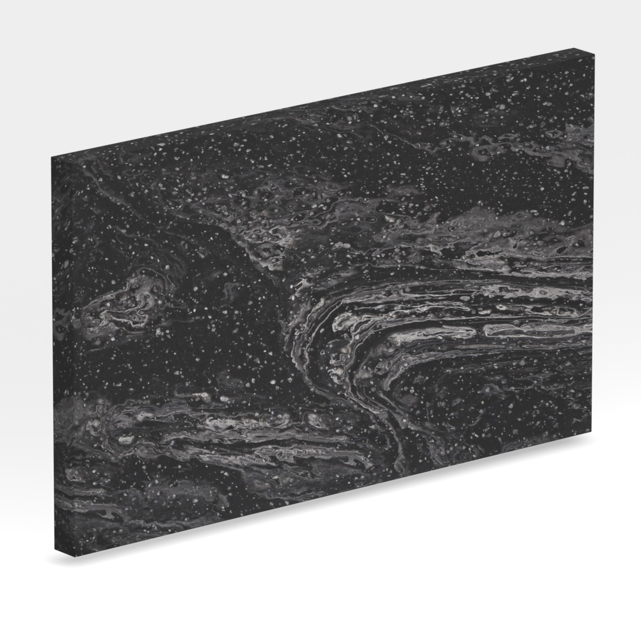 Rendu 3D de la tranche du coloris Cosmos Prima en Resine Corian
