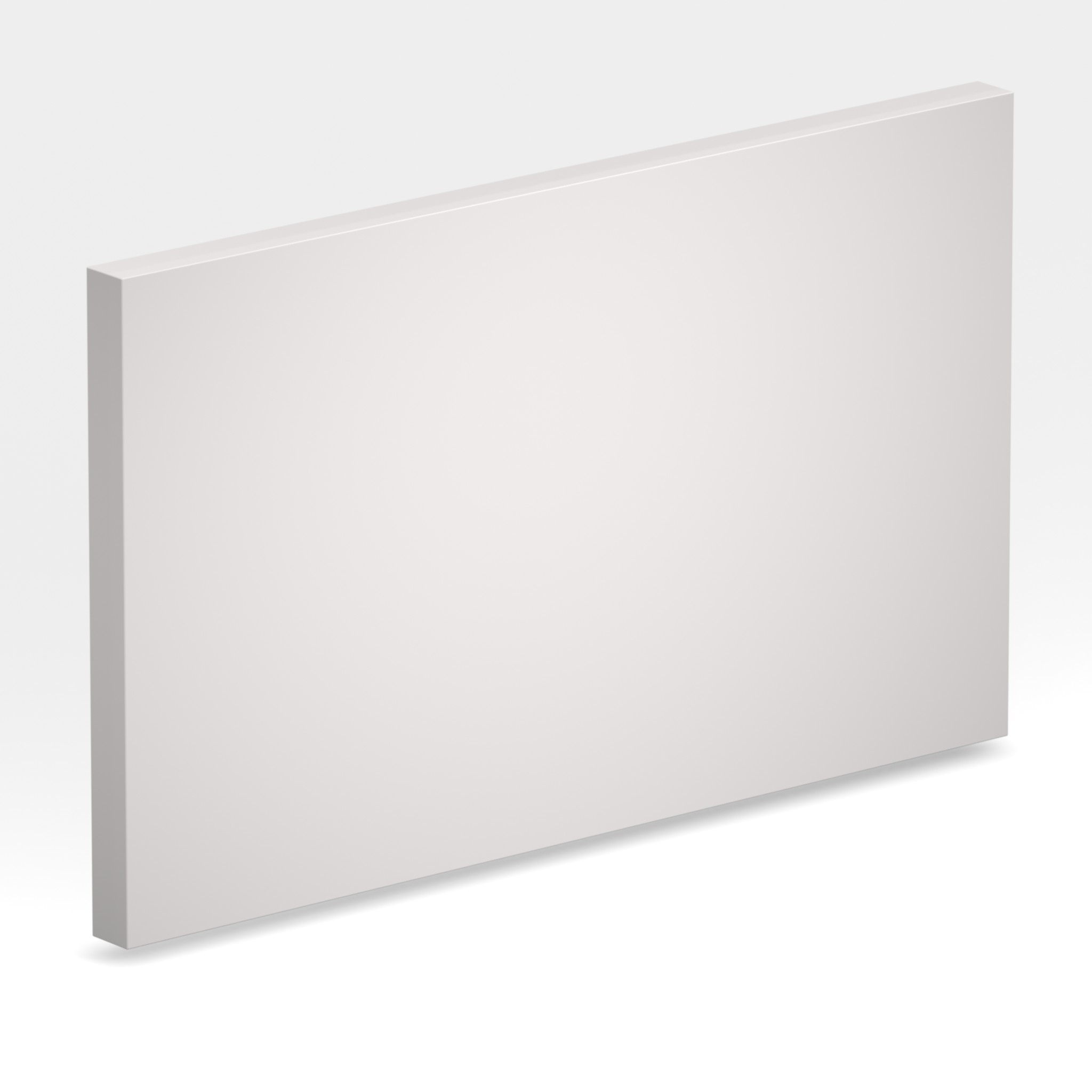 Rendu 3D de la tranche du coloris Glacier White en Resine Corian