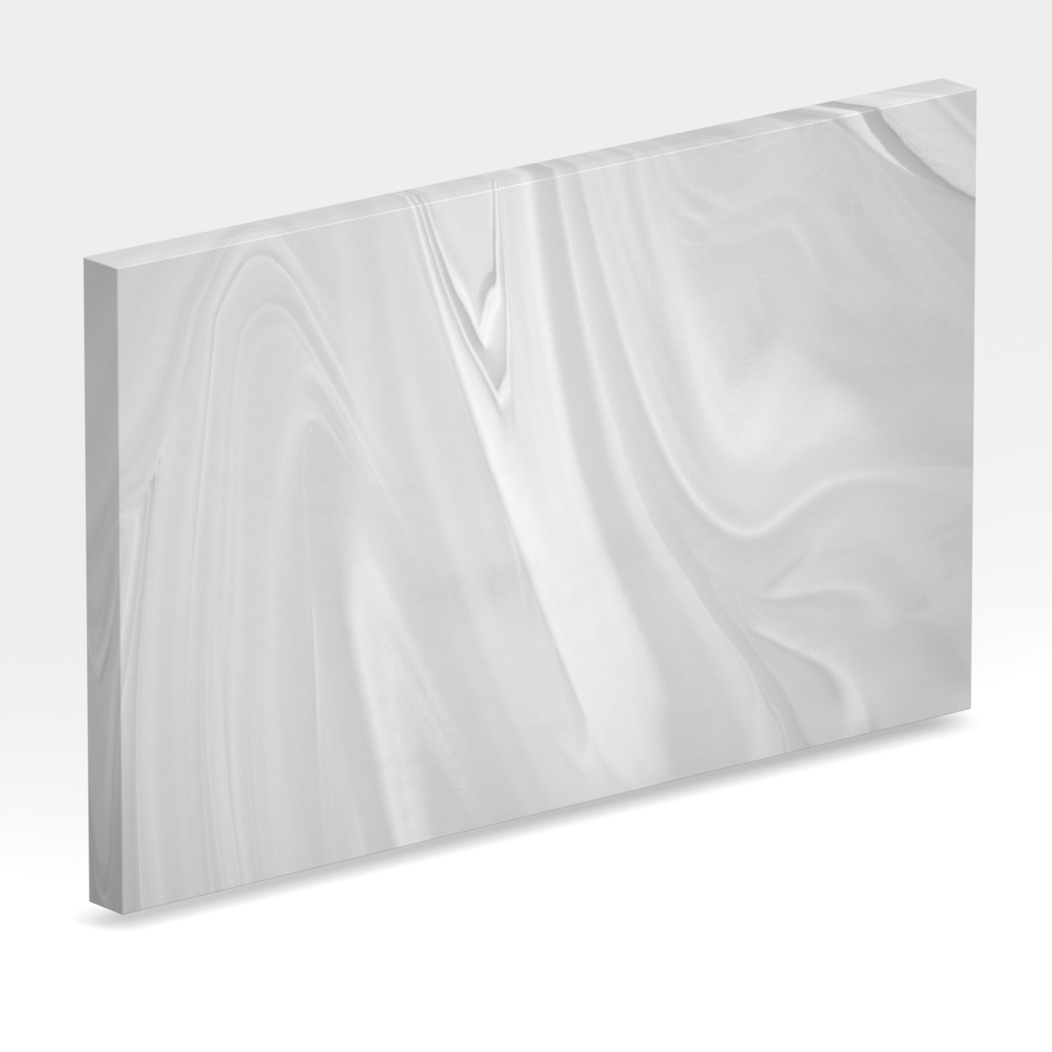 Rendu 3D de la tranche du coloris Gray Onyx en Resine Corian