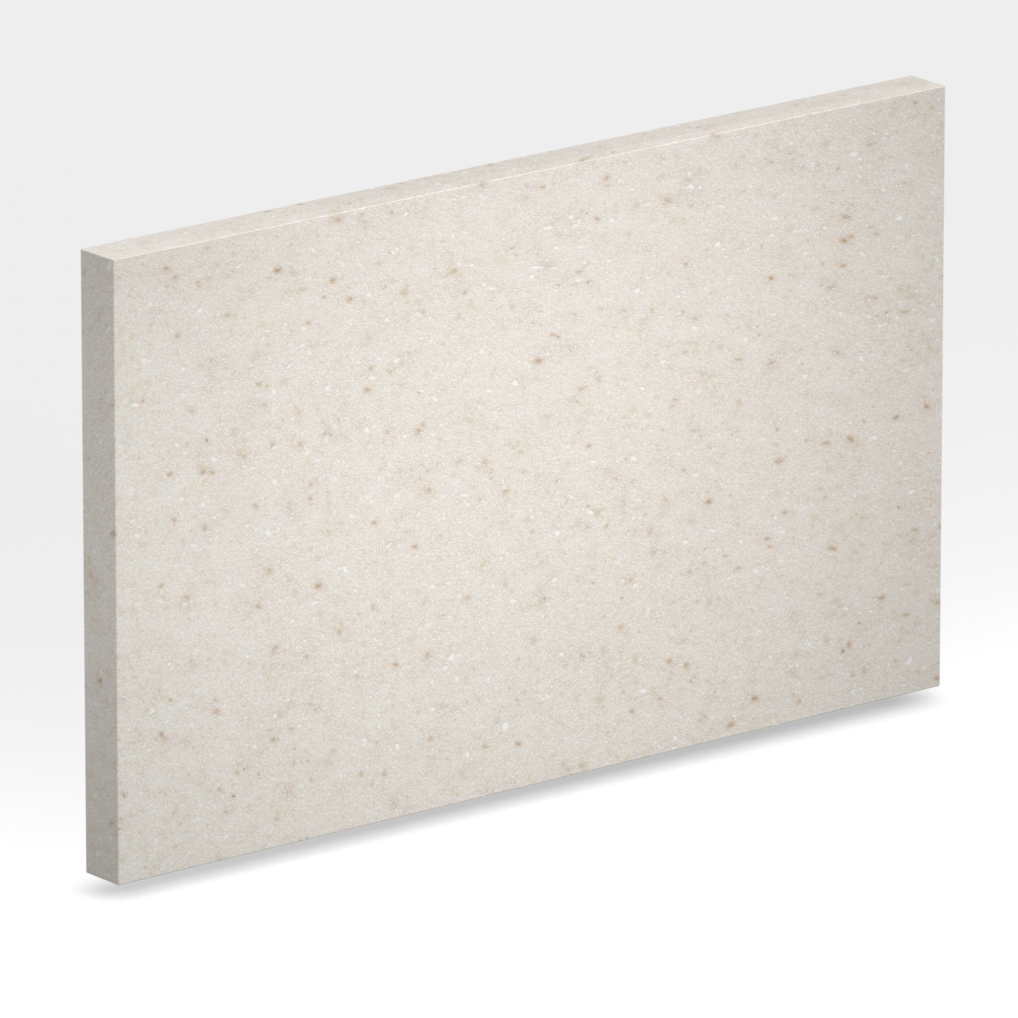 Rendu 3D de la tranche du coloris Linen en Resine Corian