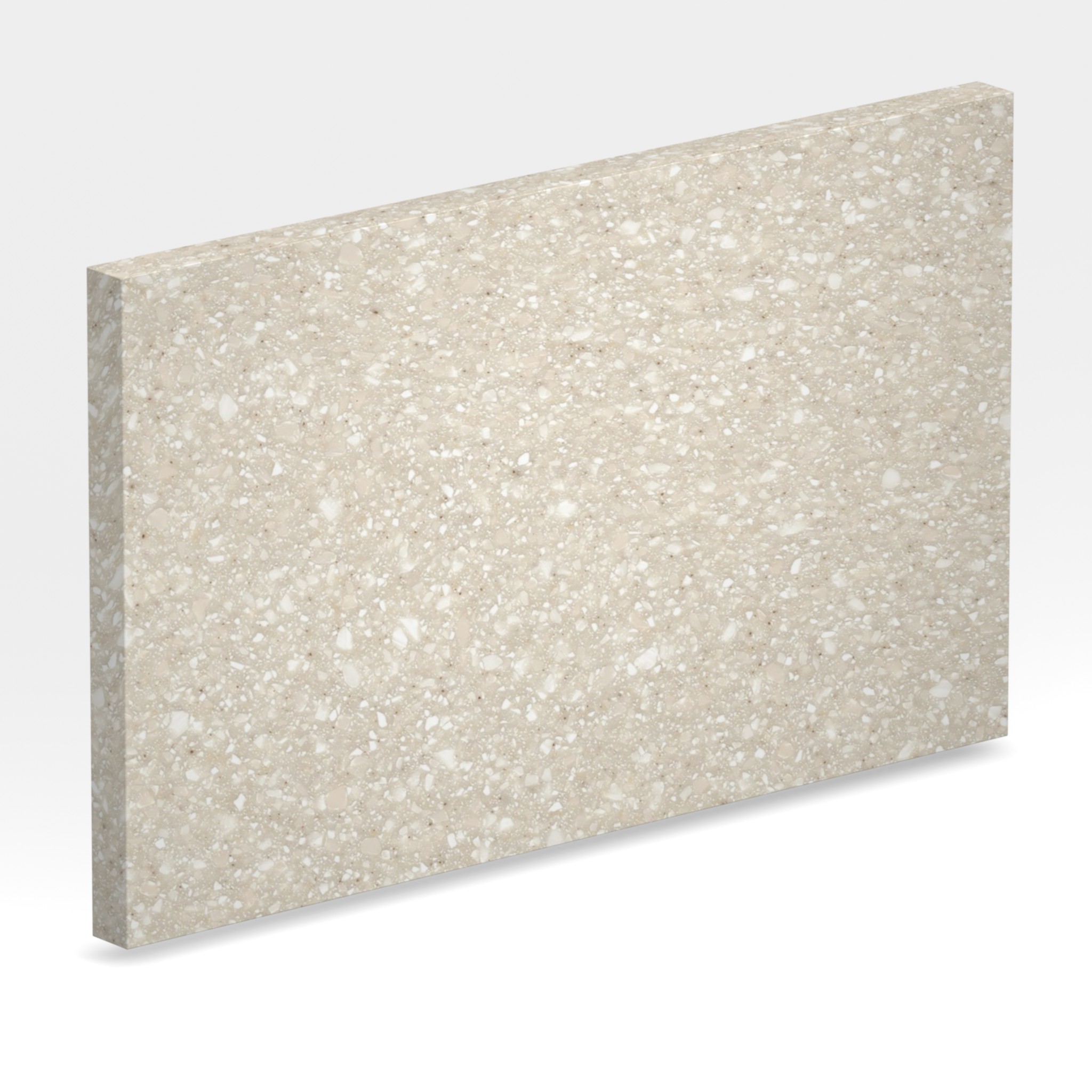 Rendu 3D de la tranche du coloris Savannah en Resine Corian