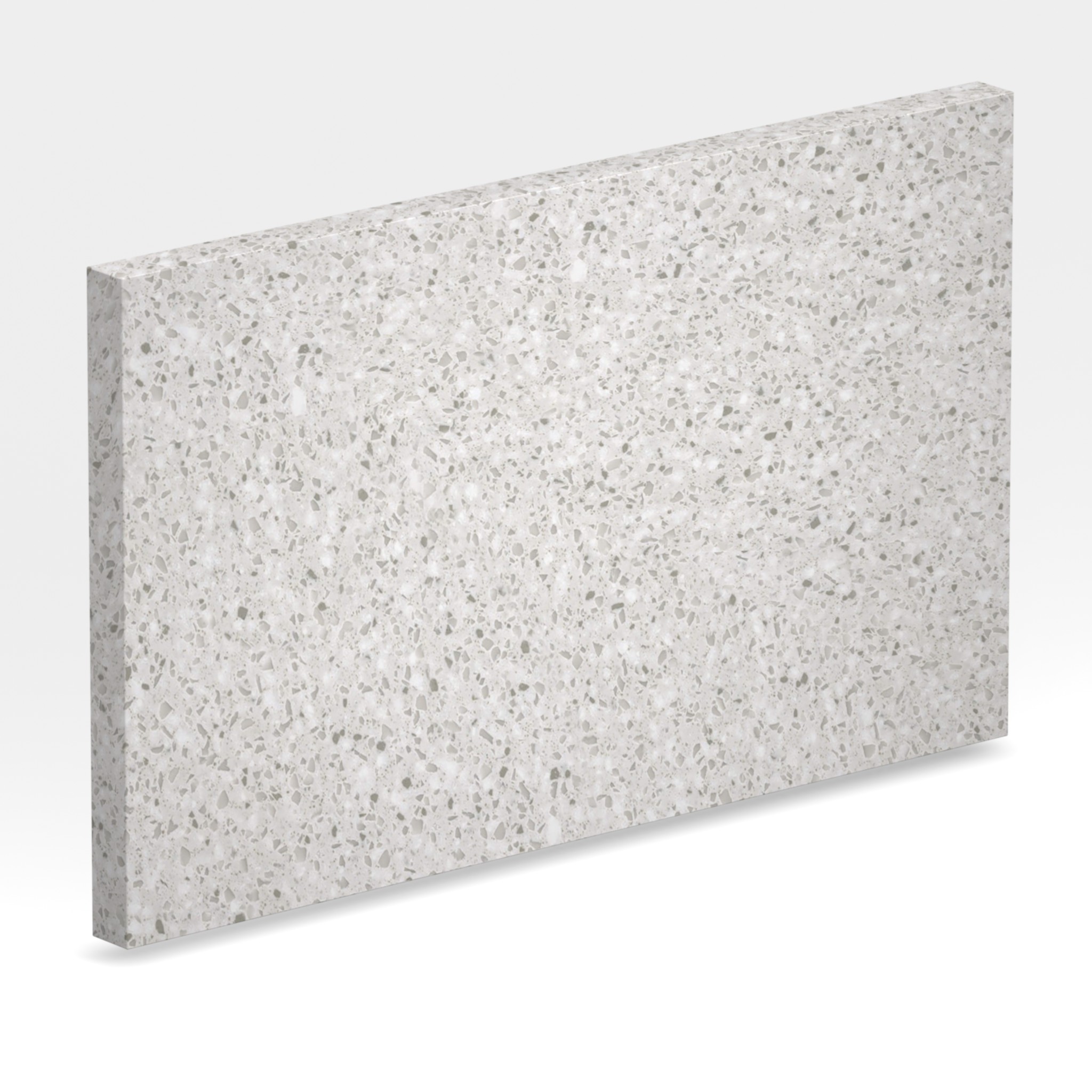 Rendu 3D de la tranche du coloris Silver Birch en Resine Corian