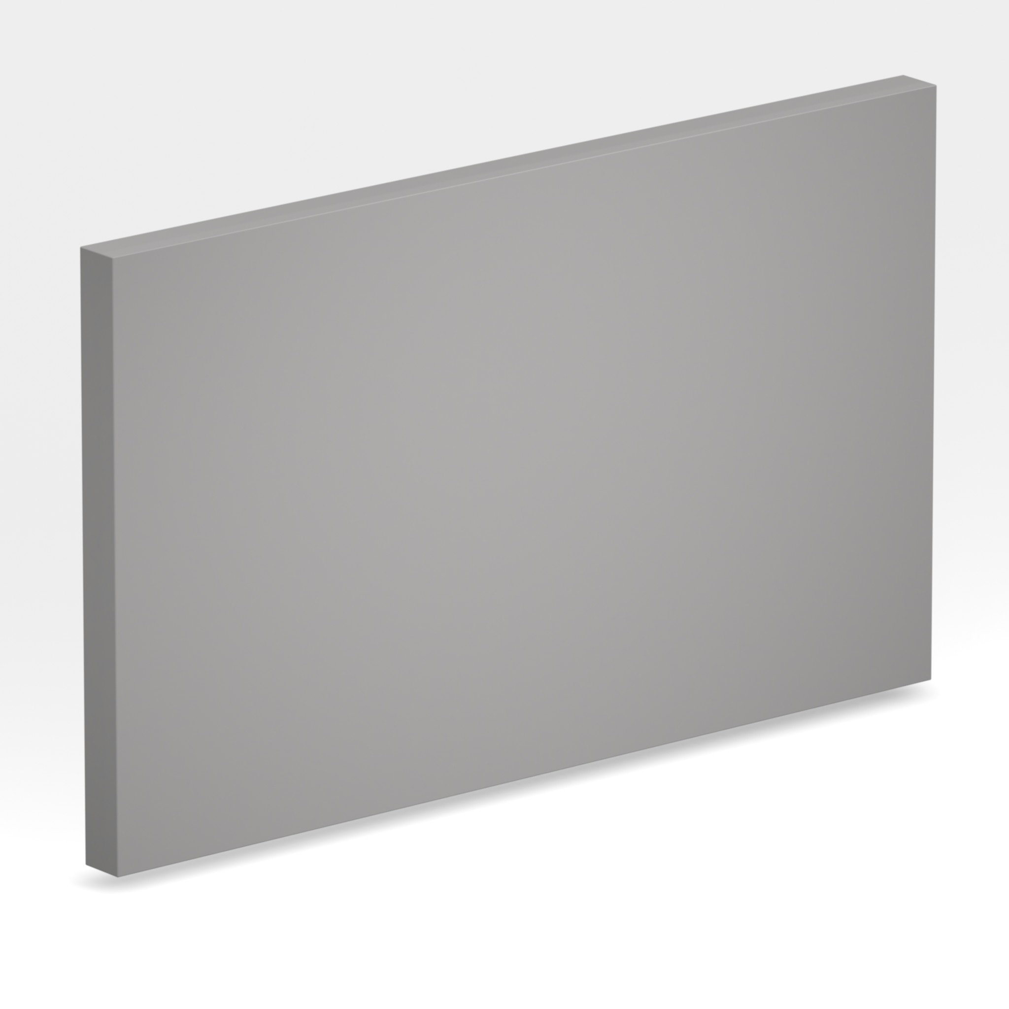 Rendu 3D de la tranche du coloris Silver Gray en Resine Corian