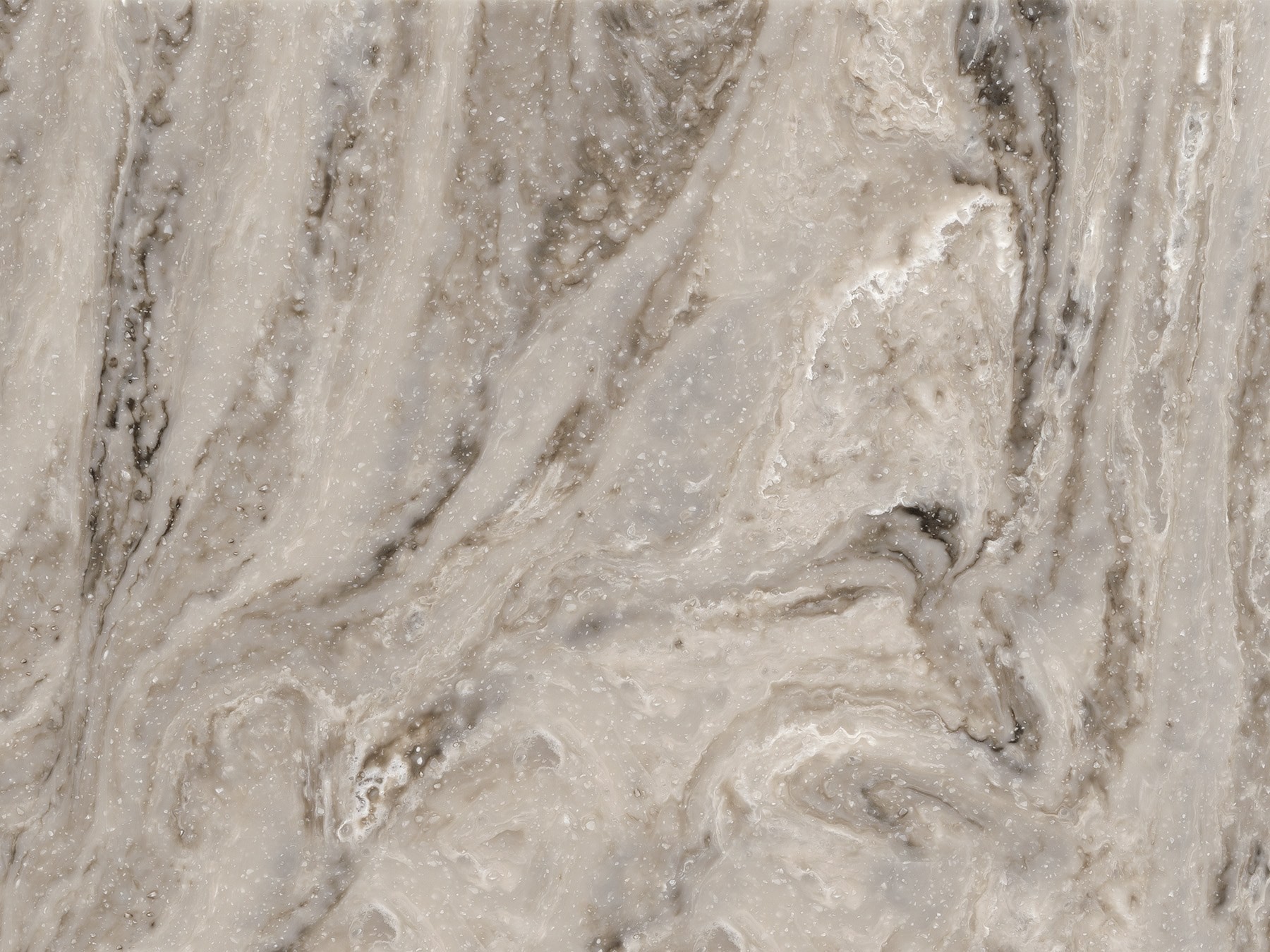 Épaisseur et finition de tranche du coloris Smoke Drift Prima en Resine Corian