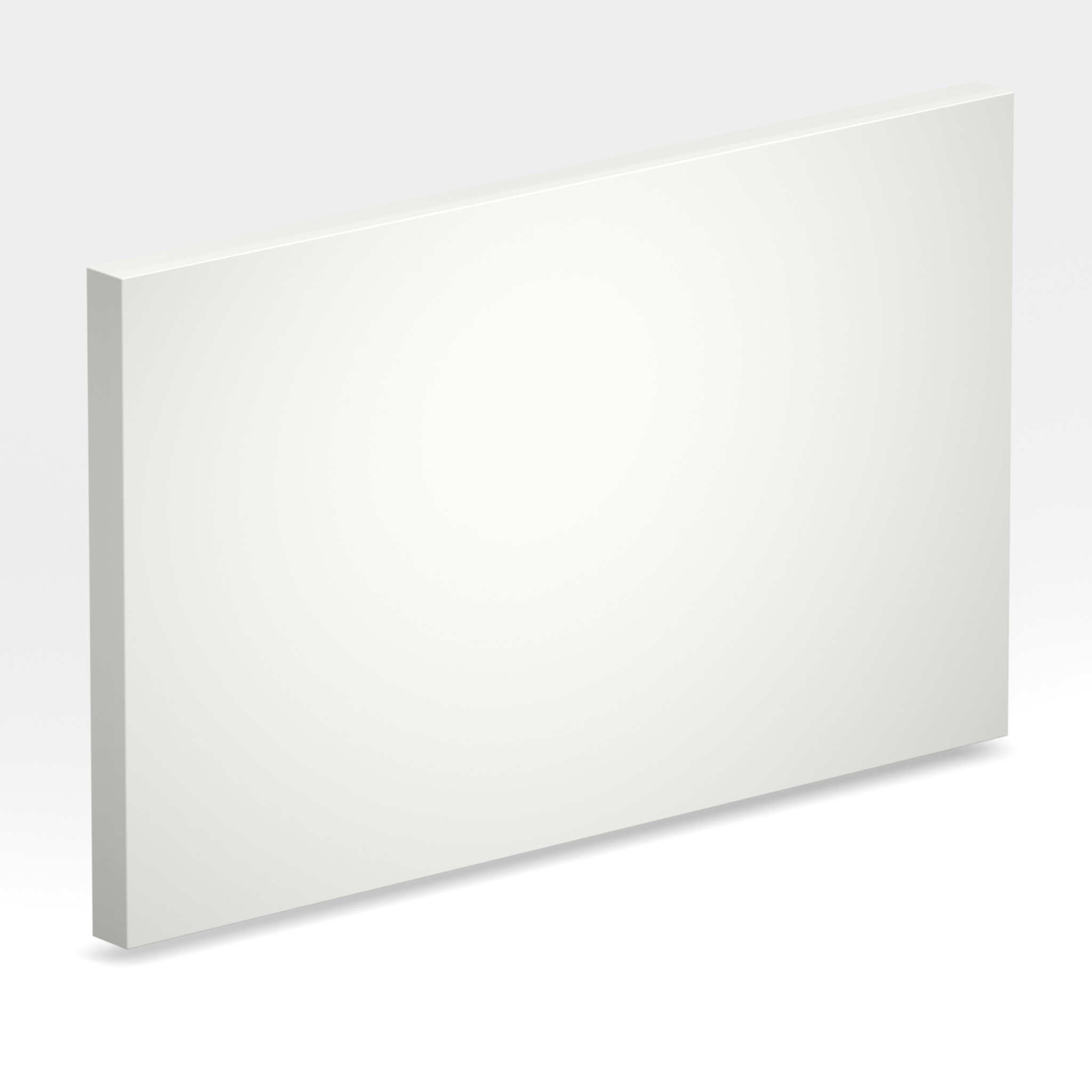 Rendu 3D de la tranche du coloris Sparkling White en Resine Corian