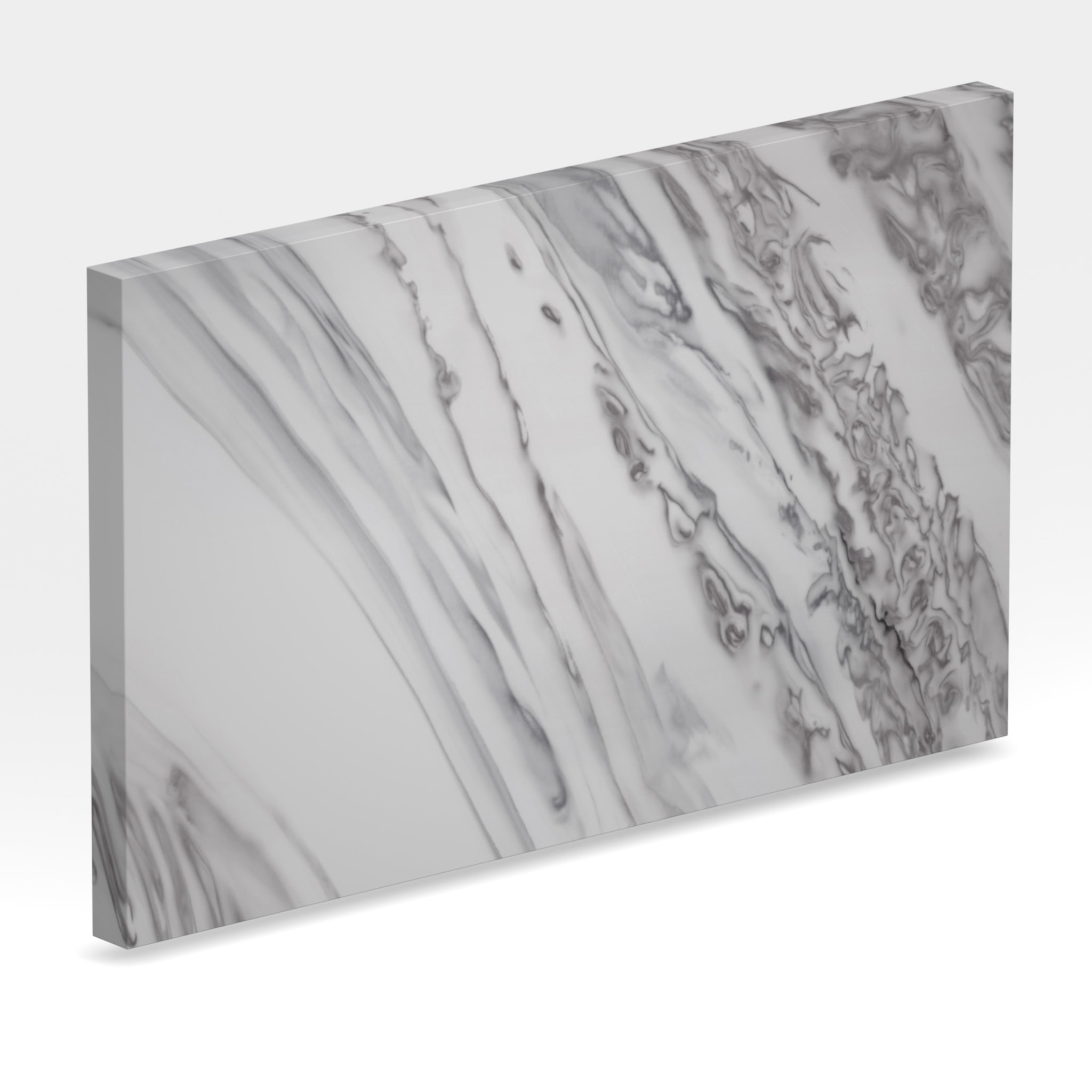 Rendu 3D de la tranche du coloris Stonecrest Smoke en Resine Corian