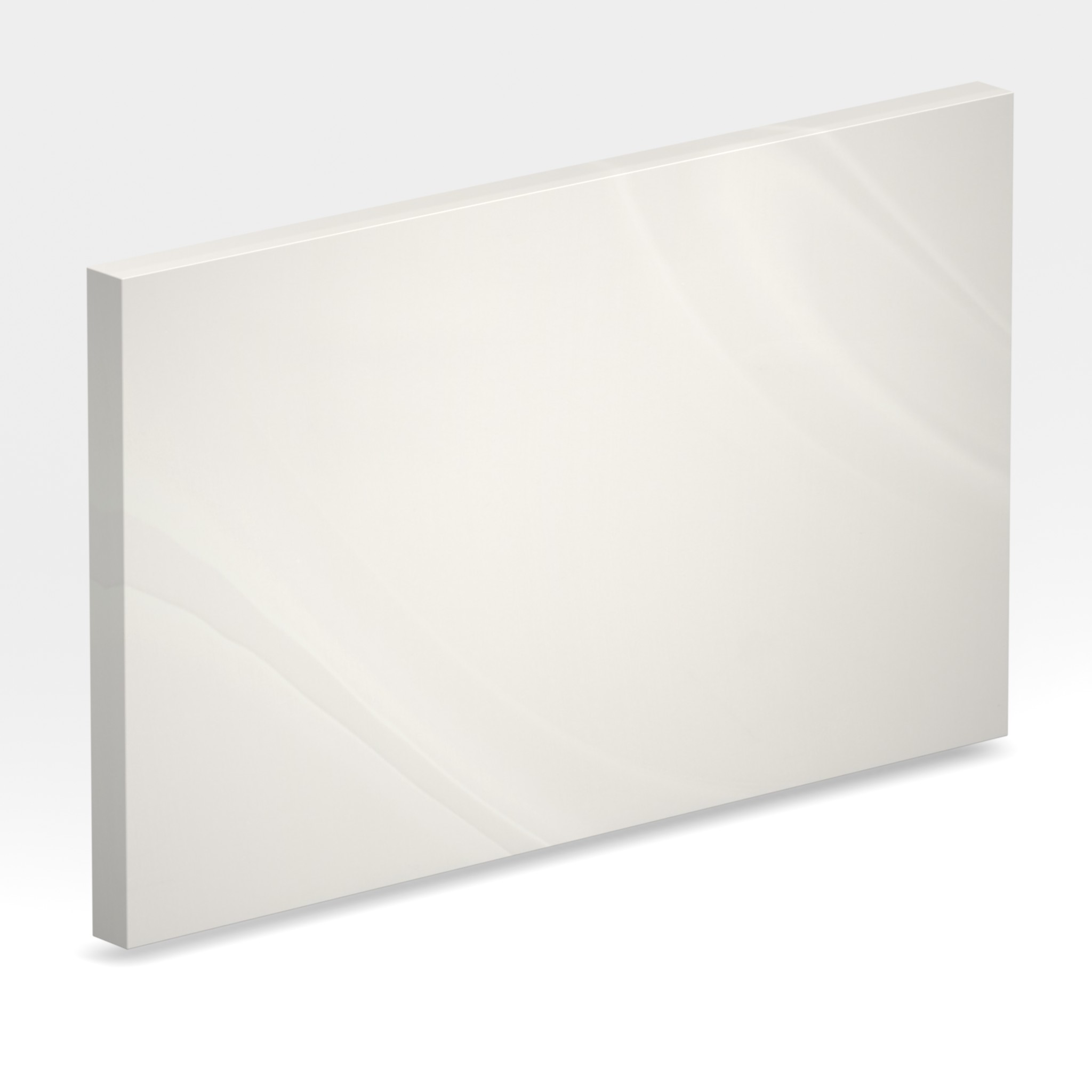 Rendu 3D de la tranche du coloris Venaro White en Resine Corian