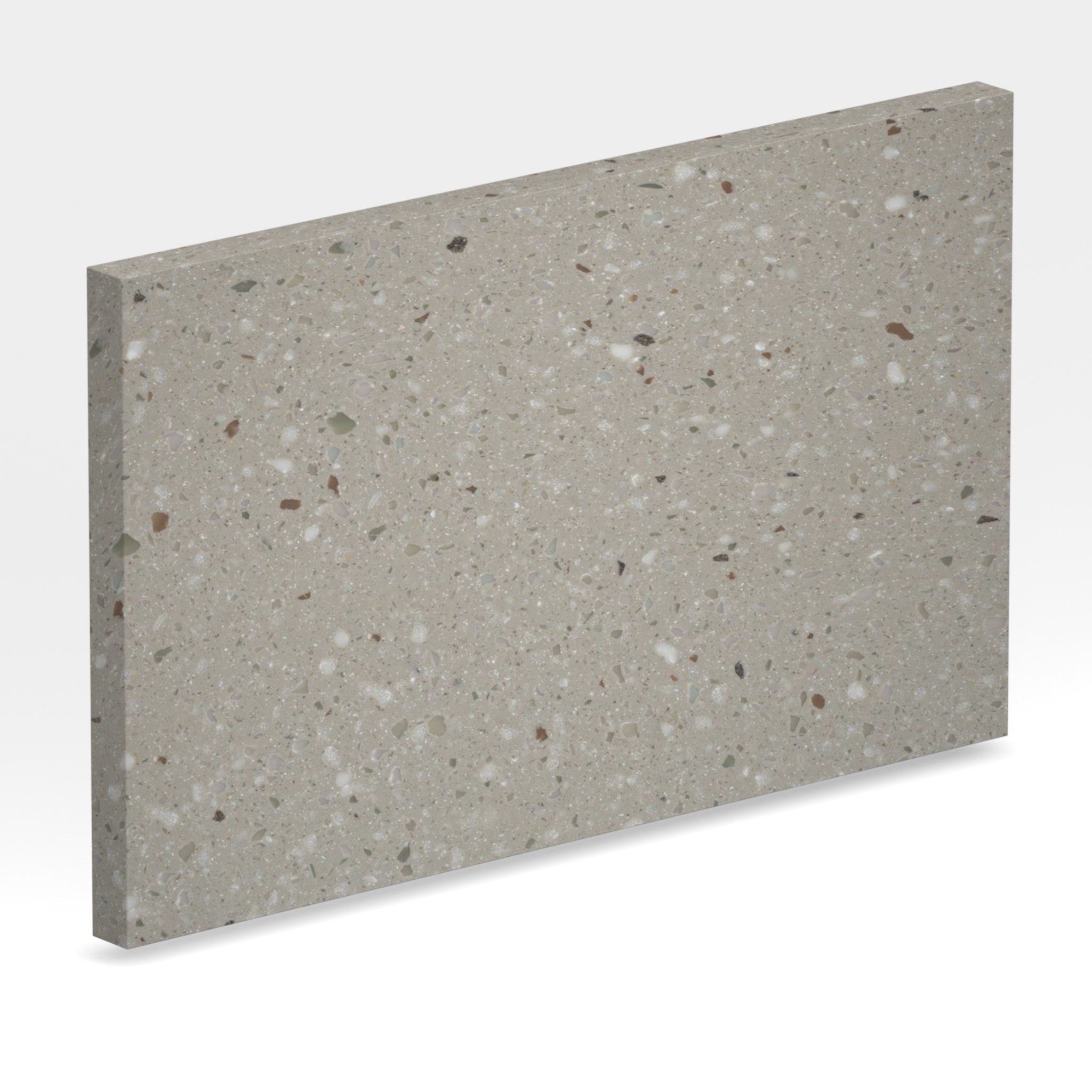 Rendu 3D de la tranche du coloris Willow en Resine Corian