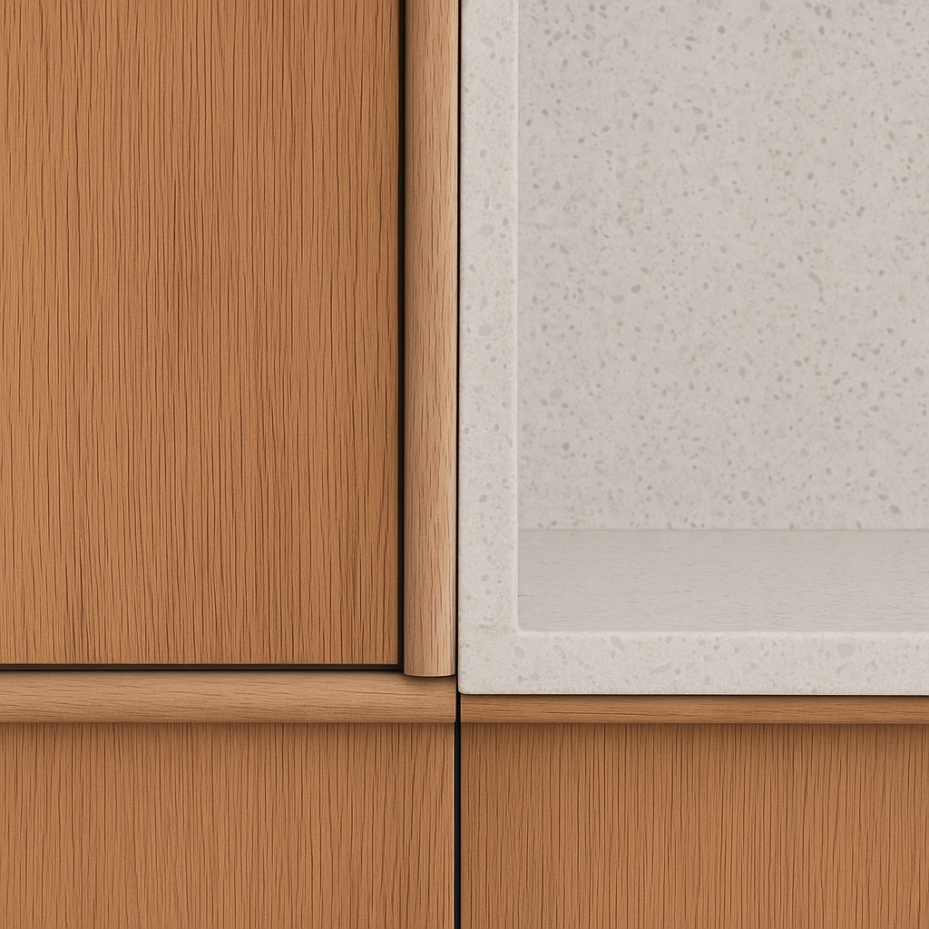 Réalisation n°1 du plan de travail Arrowroot en Resine Corian