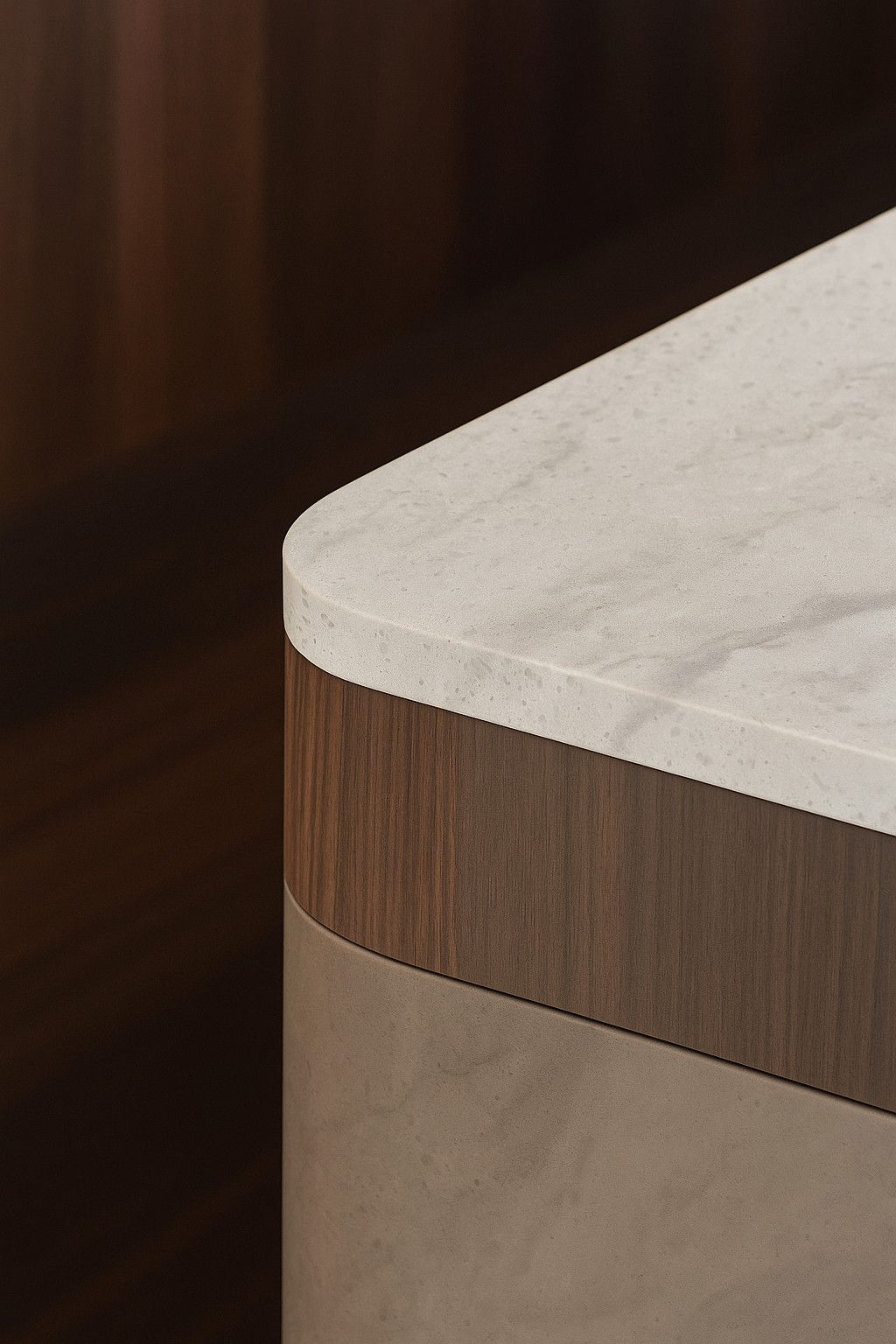 Réalisation n°6 du plan de travail Arrowroot en Resine Corian
