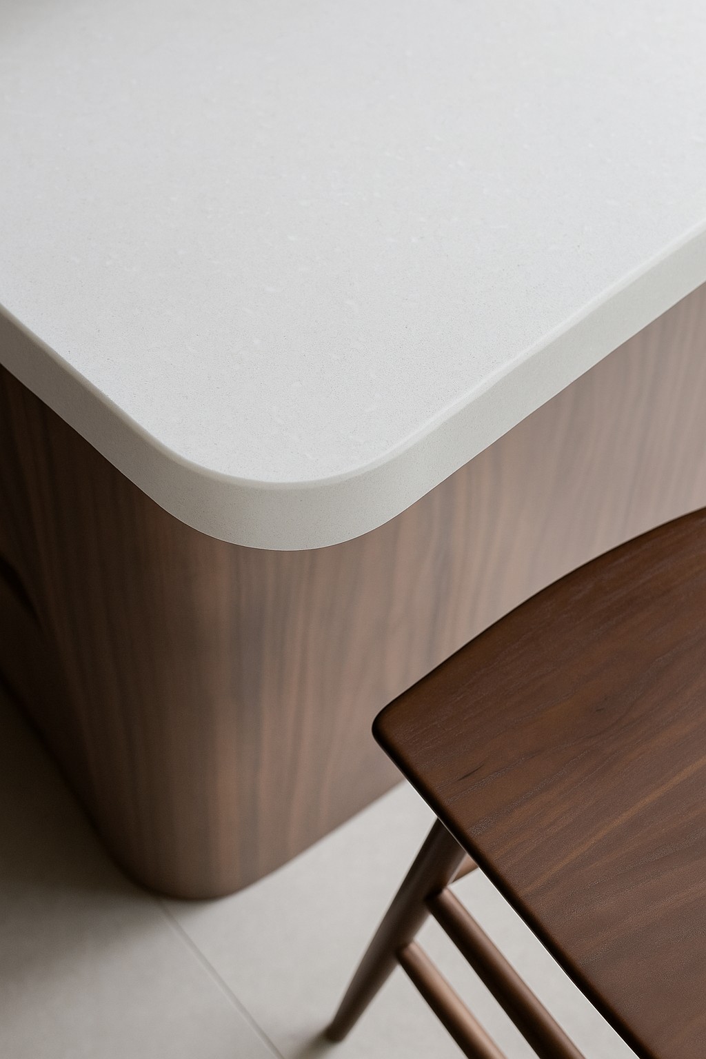 Réalisation n°4 du plan de travail Artic Ice en Resine Corian