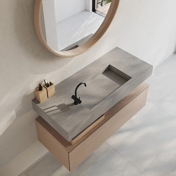 Réalisation n°1 du plan de travail Artista Beige en Resine Corian