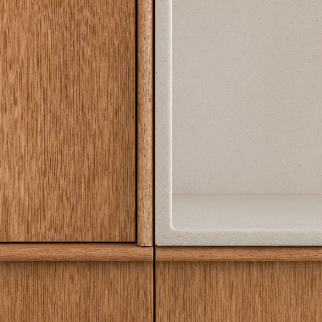 Réalisation n°3 du plan de travail Artista Beige en Resine Corian