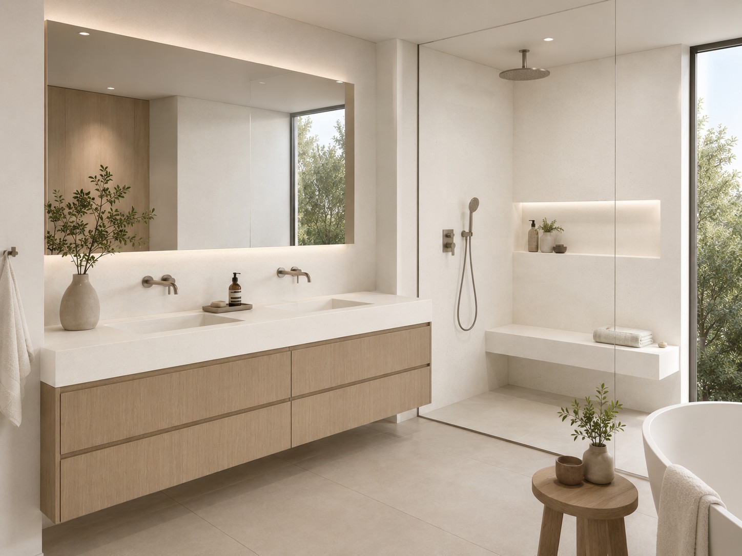 Réalisation n°2 du plan de travail Artista Drift en Resine Corian