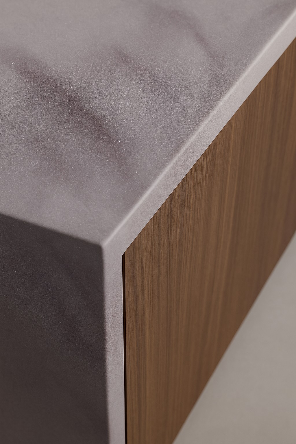 Réalisation n°3 du plan de travail Artista Dust en Resine Corian