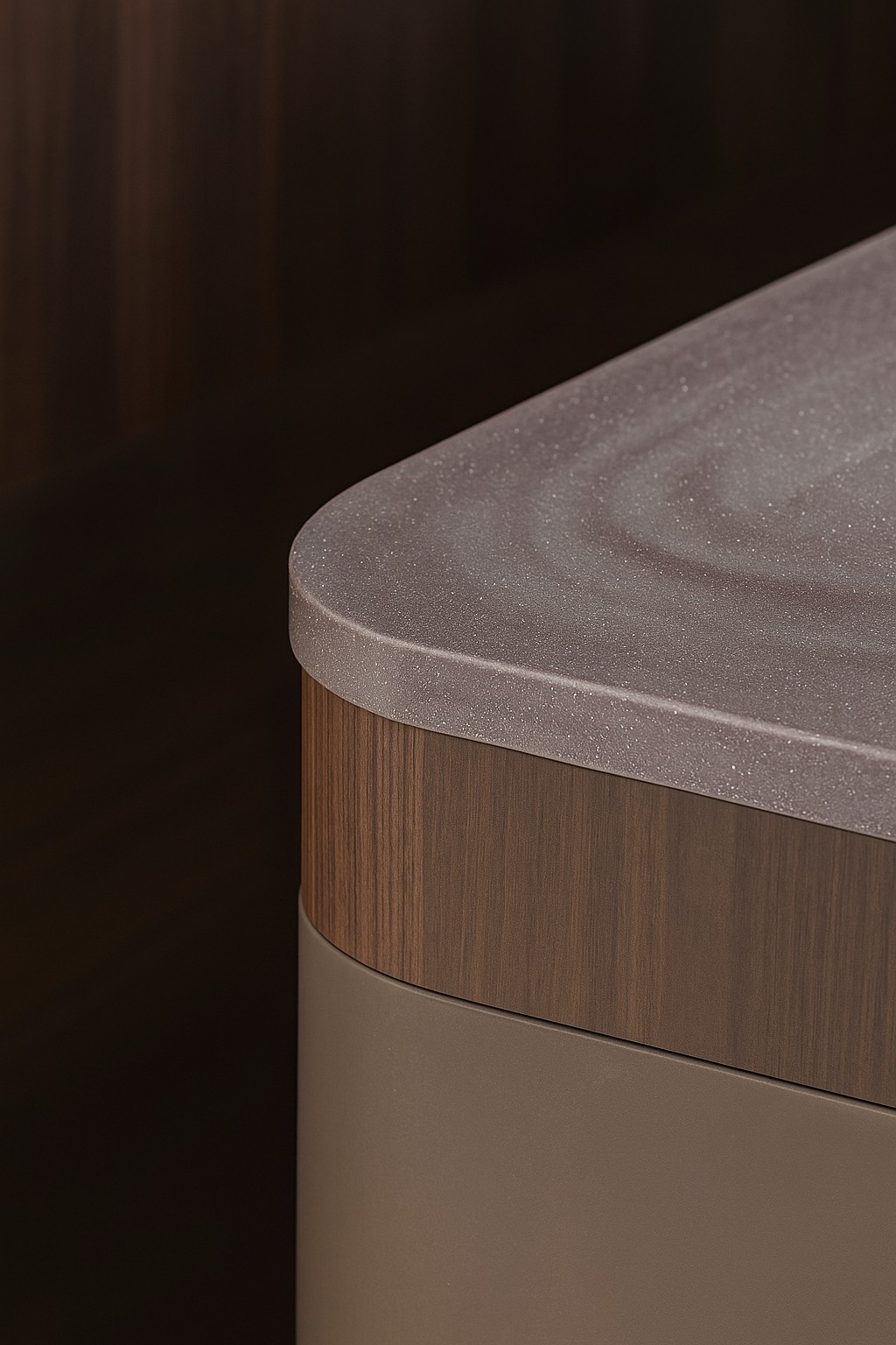 Réalisation n°4 du plan de travail Artista Dust en Resine Corian