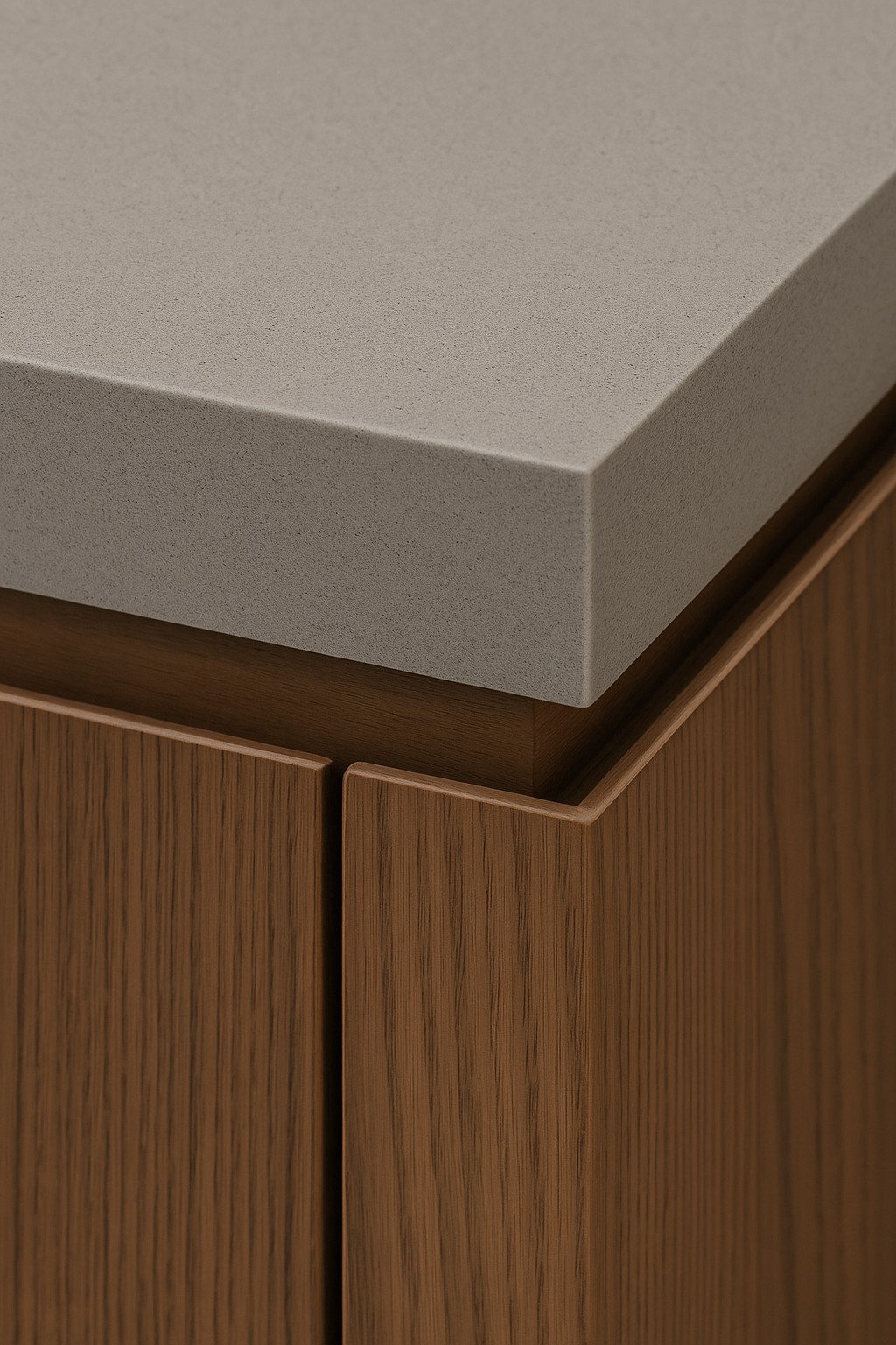 Réalisation n°3 du plan de travail Ash Concrete en Resine Corian