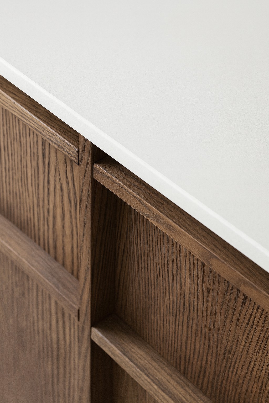 Réalisation n°2 du plan de travail Cameo White en Resine Corian