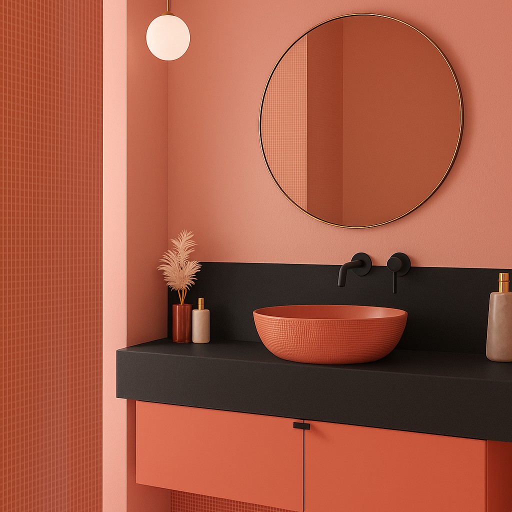 Réalisation n°2 du plan de travail Deep Anthracite en Resine Corian