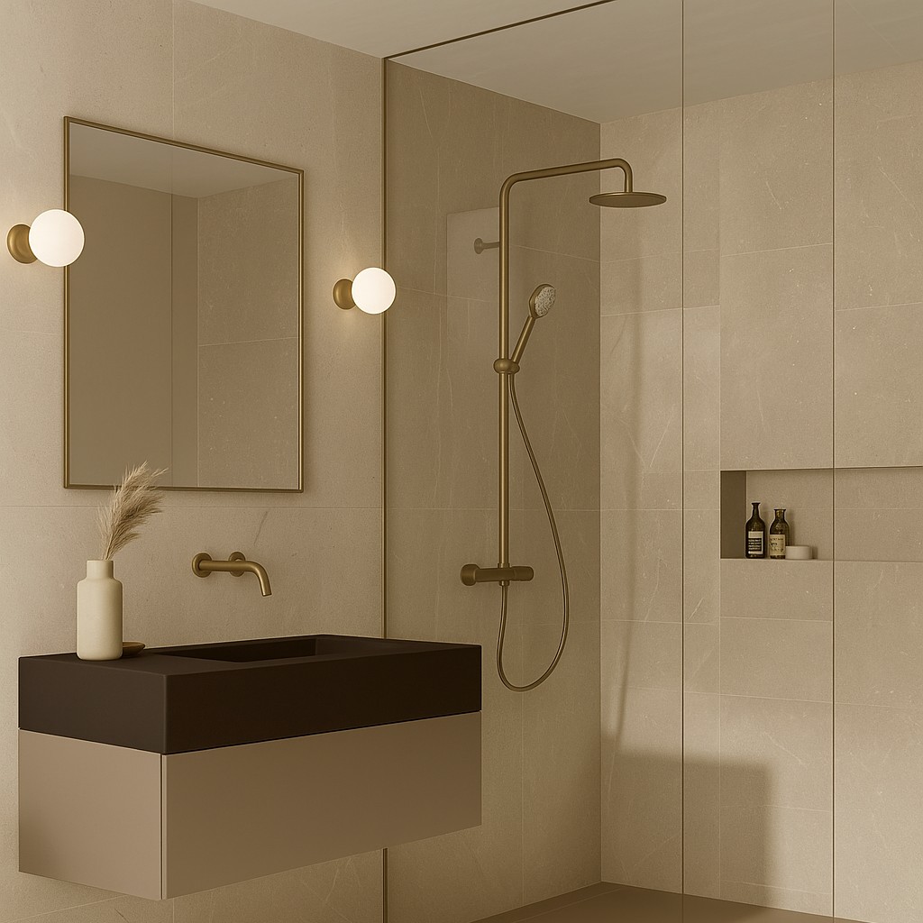 Réalisation n°2 du plan de travail Deep Mink en Resine Corian