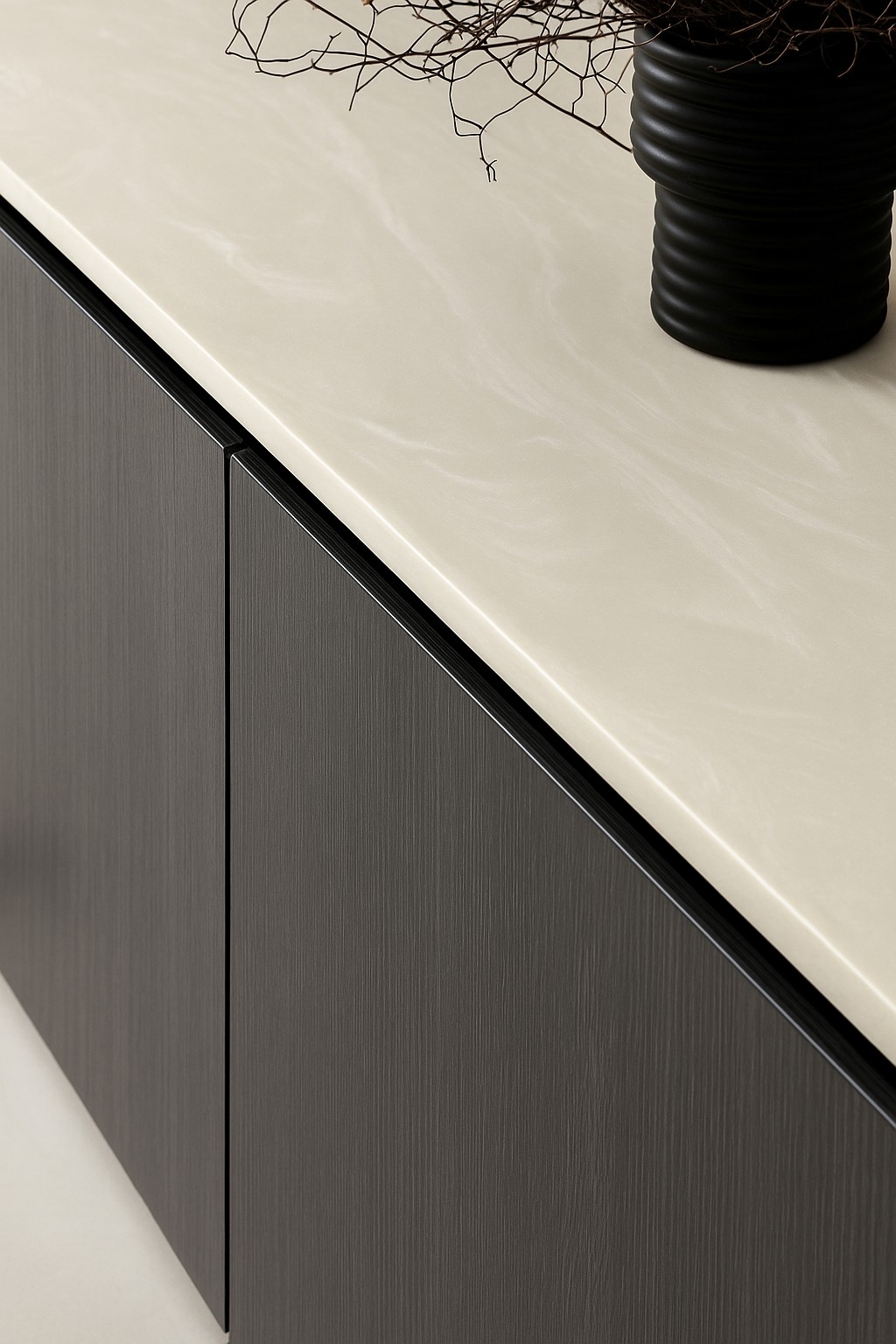 Réalisation n°2 du plan de travail Nimbus Prima en Resine Corian
