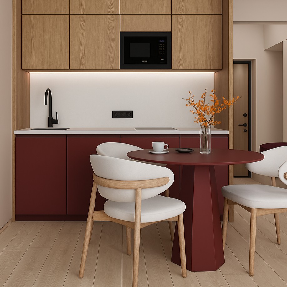 Réalisation n°1 du plan de travail Salt en Resine Corian